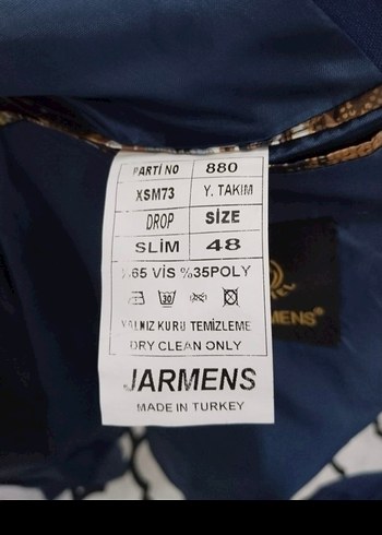 Düğmeli Mavi Erkek Takım Elbise - Görsel 7