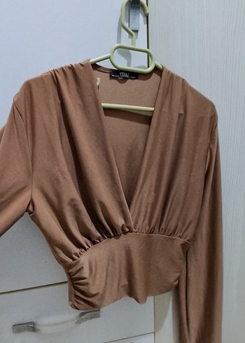 kahverengi ve siyah çok hoş bı gömlek - Görsel 5