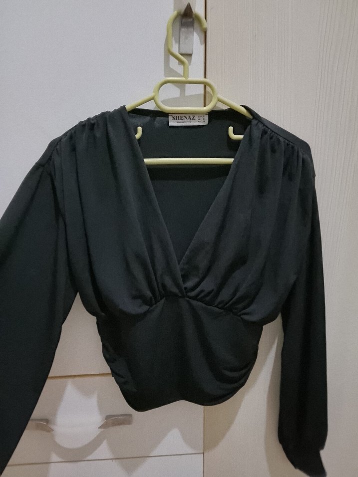 kahverengi ve siyah çok hoş bı gömlek - Görsel 3