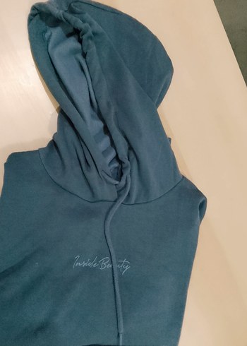 Lacivert Kapüşonlu Rahat Kesim Sweatshirt - Görsel 2