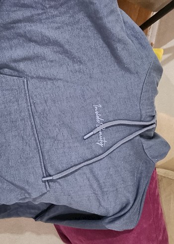 Lacivert Kapüşonlu Rahat Kesim Sweatshirt - Görsel 3