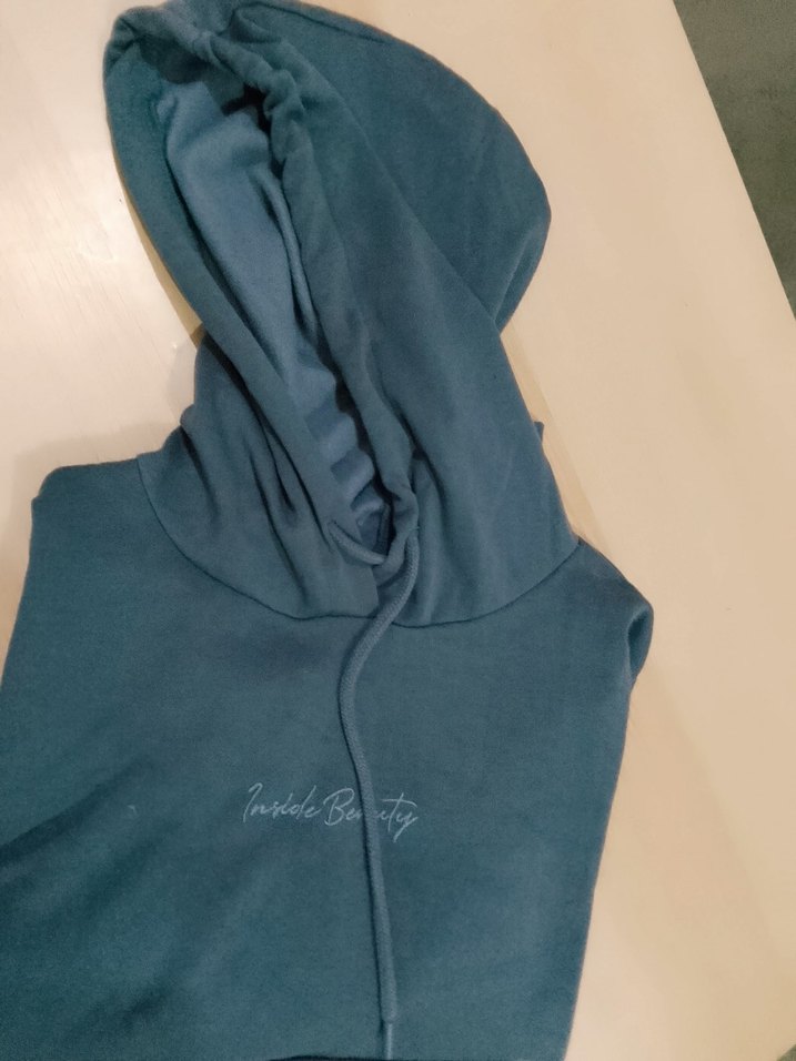 Lacivert Kapüşonlu Rahat Kesim Sweatshirt - Görsel 2