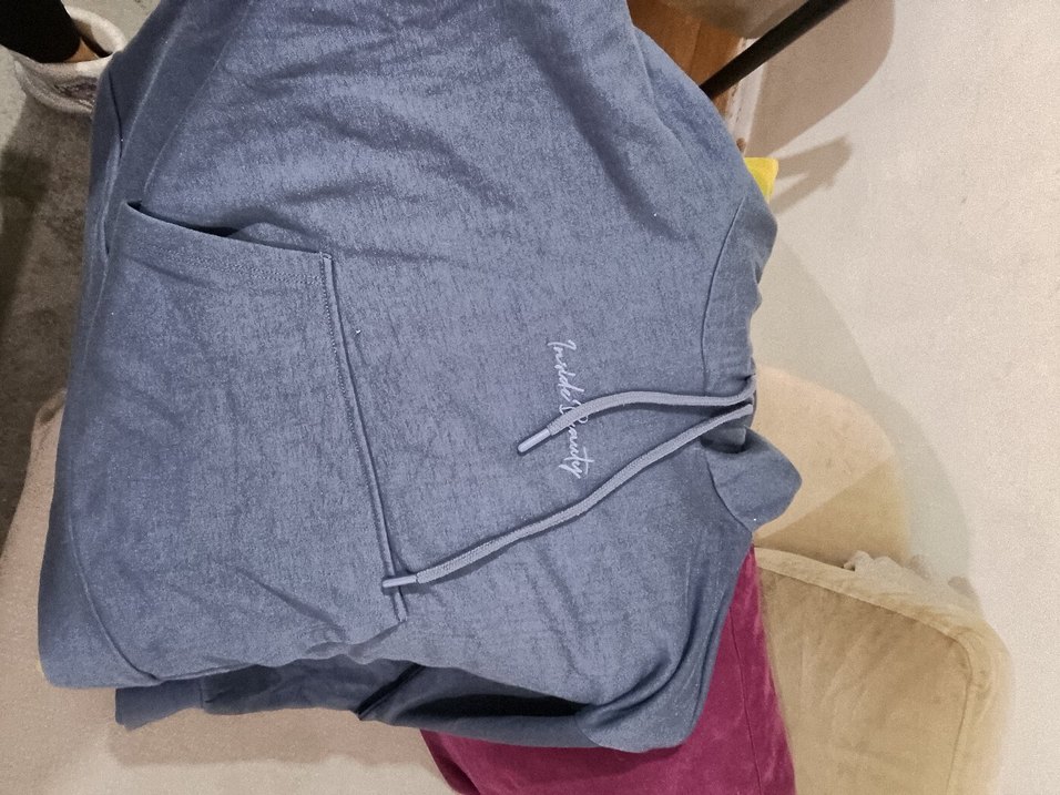 Lacivert Kapüşonlu Rahat Kesim Sweatshirt - Görsel 3