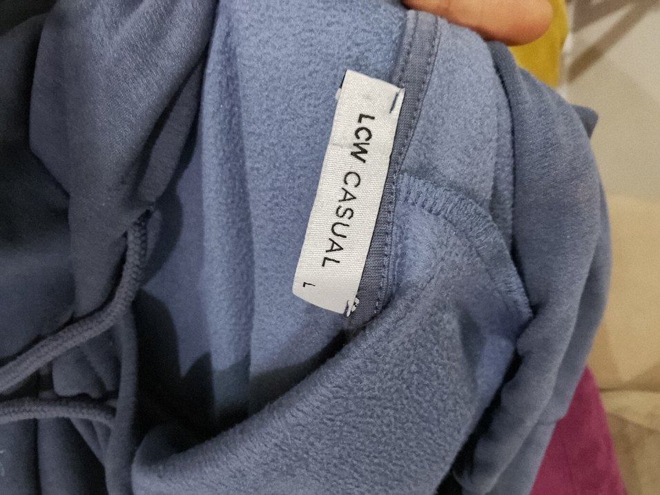 Lacivert Kapüşonlu Rahat Kesim Sweatshirt - Görsel 4