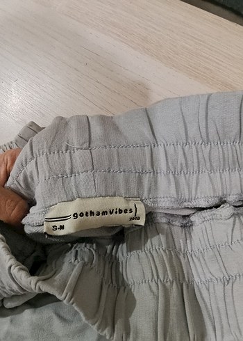 Gri Salaş Keten Kadın Eşofman Altı - Görsel 6