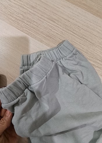 Gri Salaş Keten Kadın Eşofman Altı - Görsel 2