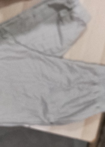 Gri Salaş Keten Kadın Eşofman Altı - Görsel 4