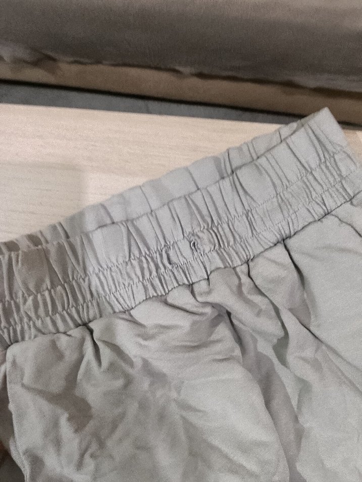 Gri Salaş Keten Kadın Eşofman Altı - Görsel 5