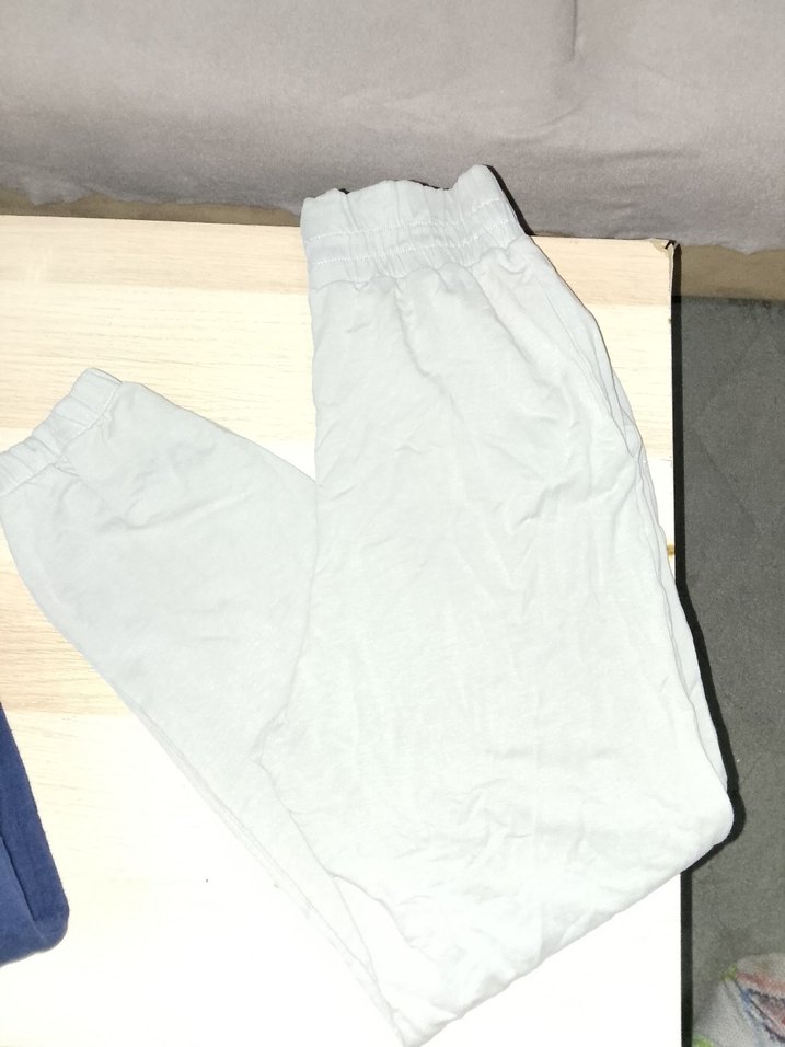 Gri Salaş Keten Kadın Eşofman Altı - Görsel 3