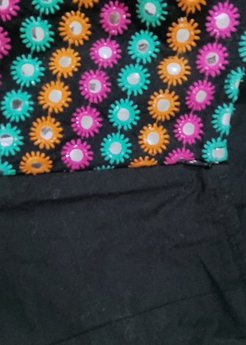 Boncuk Detaylı Renkli etek - Görsel 3