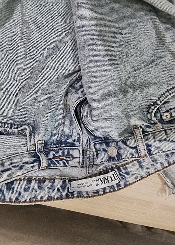 Gri Denim Püsküllü Rahat Kesim Kadın Jean - Görsel 2