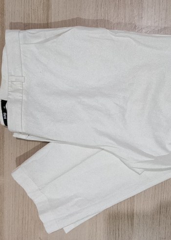 Bej Kadın Keten Pilili Pantolon - Görsel 3