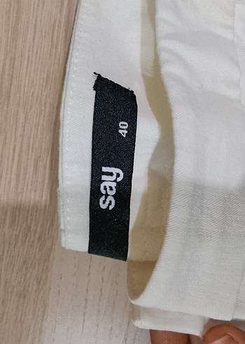 Bej Kadın Keten Pilili Pantolon - Görsel 2