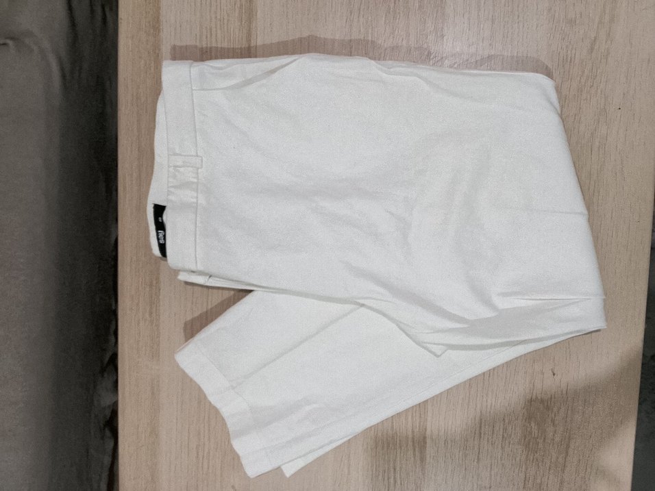 Bej Kadın Keten Pilili Pantolon - Görsel 3