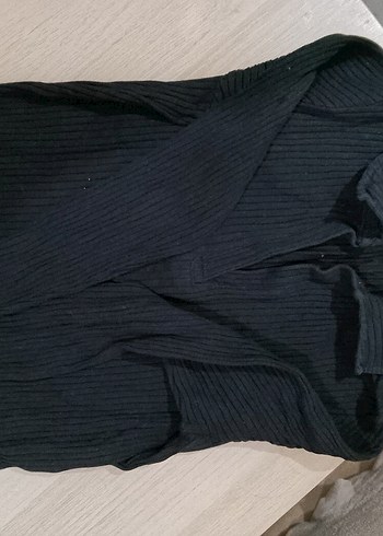 Siyah Kadın Balıkçı Yaka Triko Kazak - Görsel 2