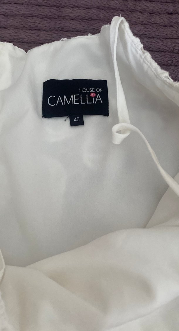 Beyaz dantel elbise - Görsel 2