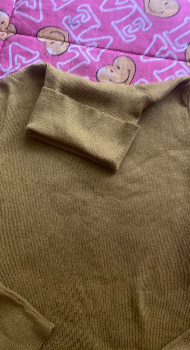 Sarı Balıkçı Yaka Kadın Kazak - Görsel 3