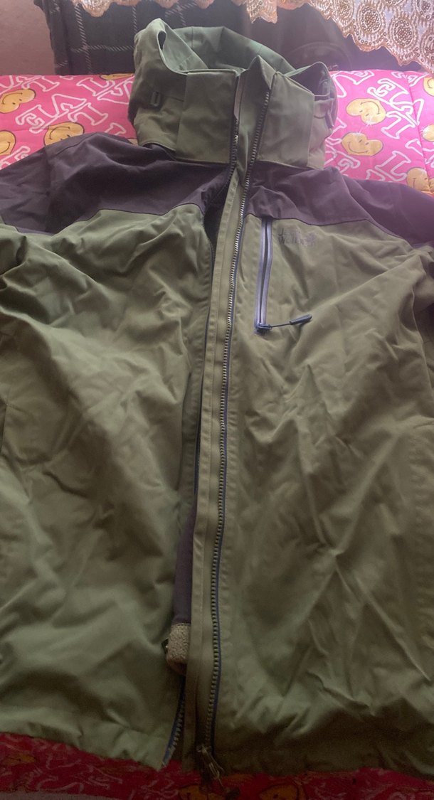 Jack Wolfskin haki yeşil erkek mont - Görsel 4