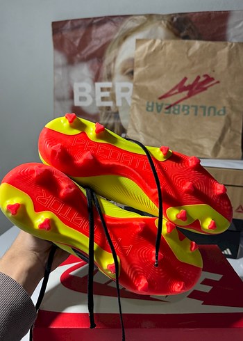 38 Beden sarı Renk Adidas Renkli Erkek Futbol Ayakkabısı