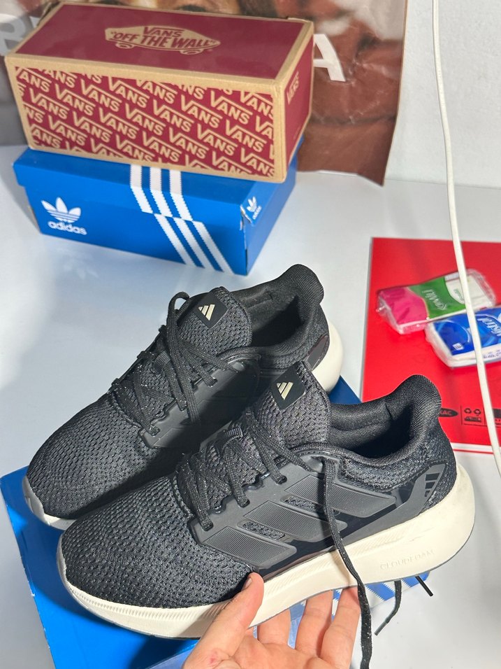 adidas Siyah Bağcıklı Erkek Koşu ve Antrenman Ayakkabısı - Görsel 5