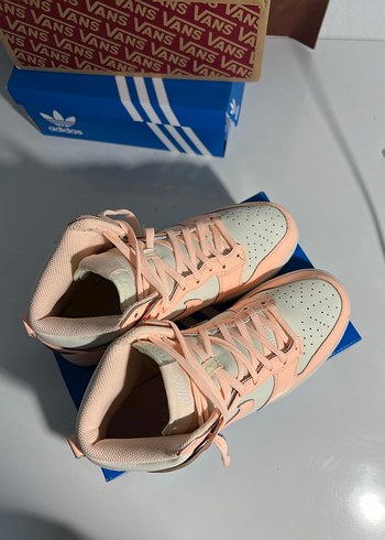 nike dunk Pembe Dolgu Topuklu Bağcıklı Spor Ayakkabı - Görsel 10