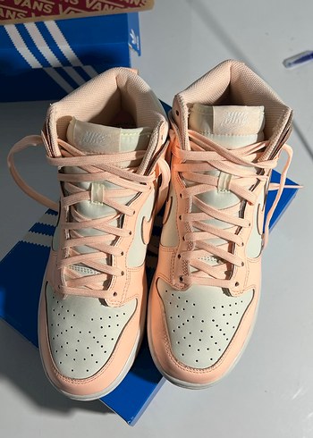 nike dunk Pembe Dolgu Topuklu Bağcıklı Spor Ayakkabı - Görsel 7