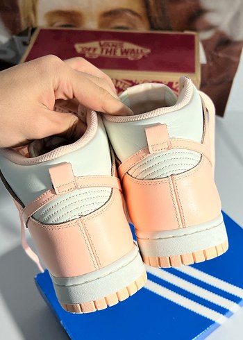 nike dunk Pembe Dolgu Topuklu Bağcıklı Spor Ayakkabı - Görsel 8