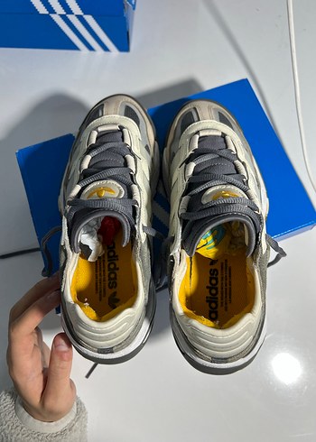 adidas Sarı-Gri Bağcıklı Erkek Spor Ayakkabı - Görsel 8