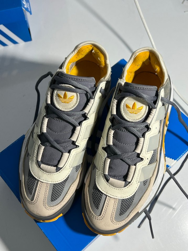 adidas Sarı-Gri Bağcıklı Erkek Spor Ayakkabı - Görsel 3