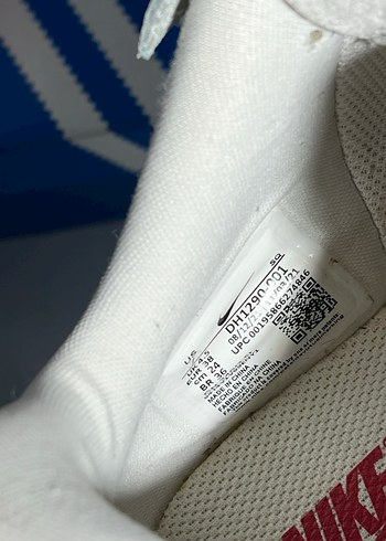 nike air force 1 Beyaz Bağcıklı Blok Topuklu Spor Ayakkabı - Görsel 9