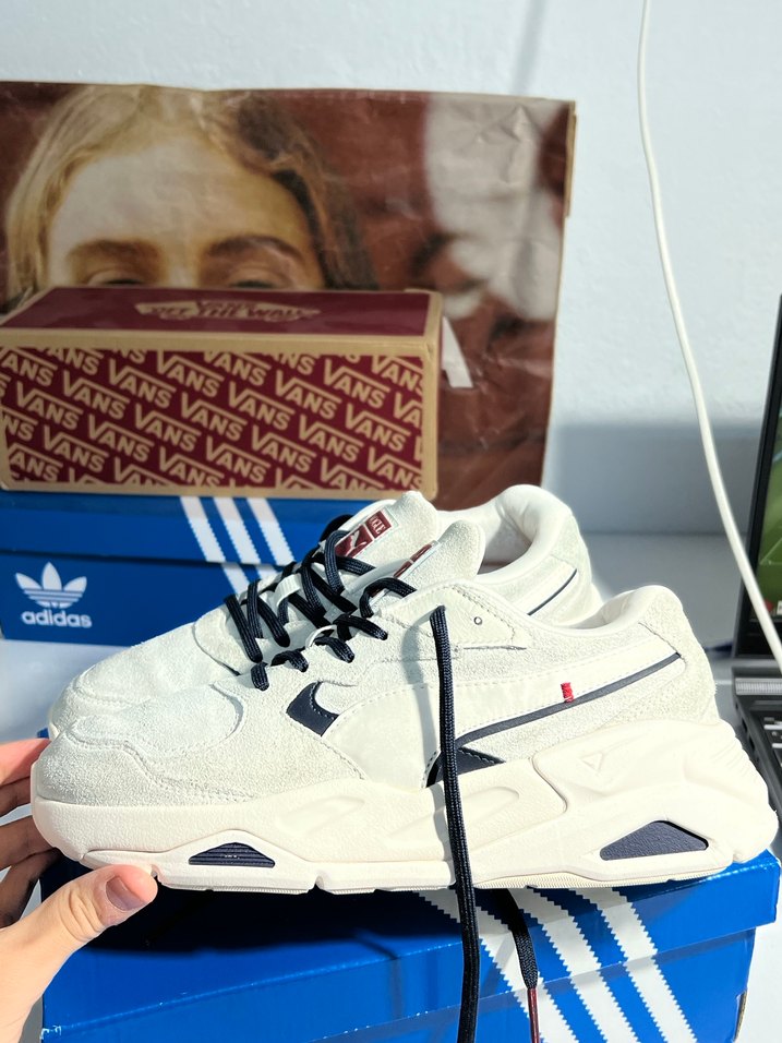 puma Beyaz Bağcıklı Kadın Spor Ayakkabı - Görsel 4