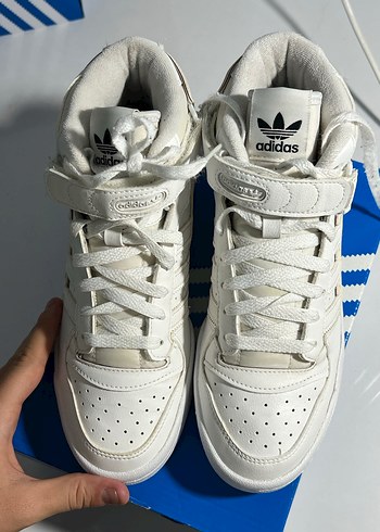 Beyaz Adidas Kadın Spor Ayakkabı forum low - Görsel 5