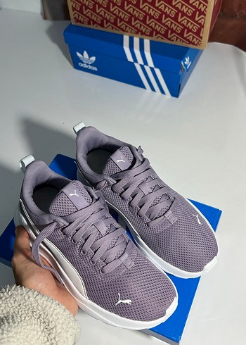 puma Mor Gri Kadın Spor Ayakkabı - Görsel 6