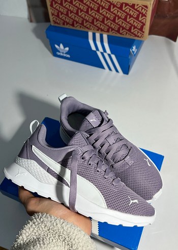 puma Mor Gri Kadın Spor Ayakkabı - Görsel 5