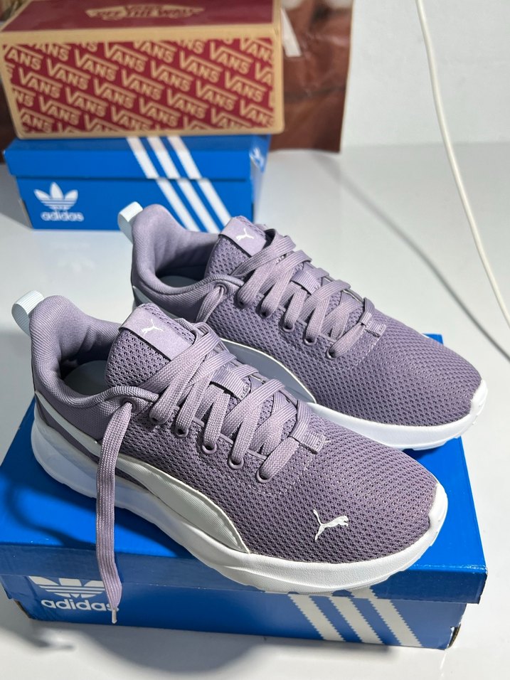 puma Mor Gri Kadın Spor Ayakkabı - Görsel 4