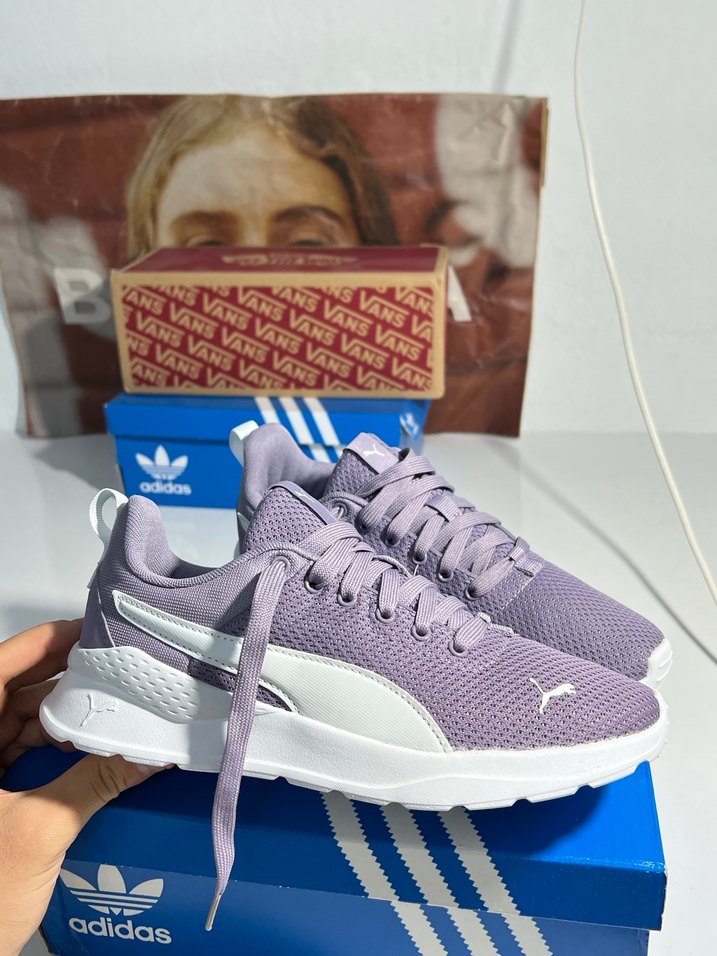 puma Mor Gri Kadın Spor Ayakkabı - Görsel 3