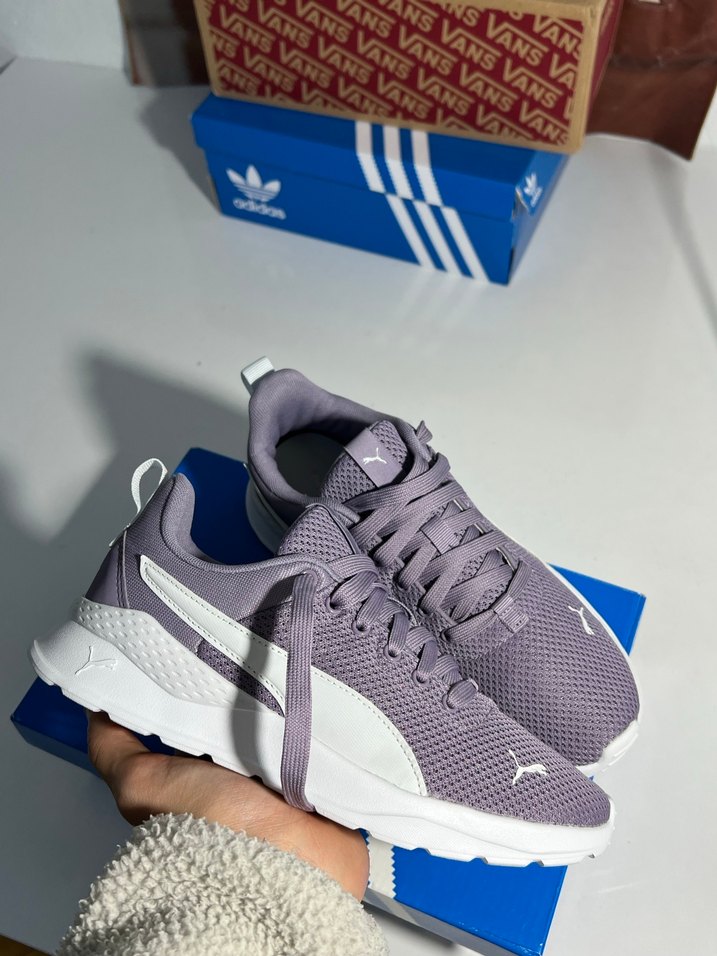 puma Mor Gri Kadın Spor Ayakkabı - Görsel 5