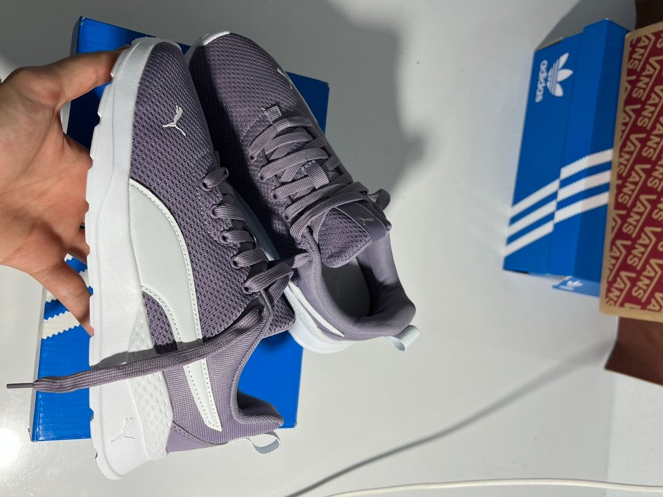 puma Mor Gri Kadın Spor Ayakkabı - Görsel 2