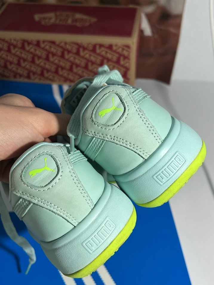 puma Yeşil Platform Topuklu Spor Ayakkabı - Görsel 5