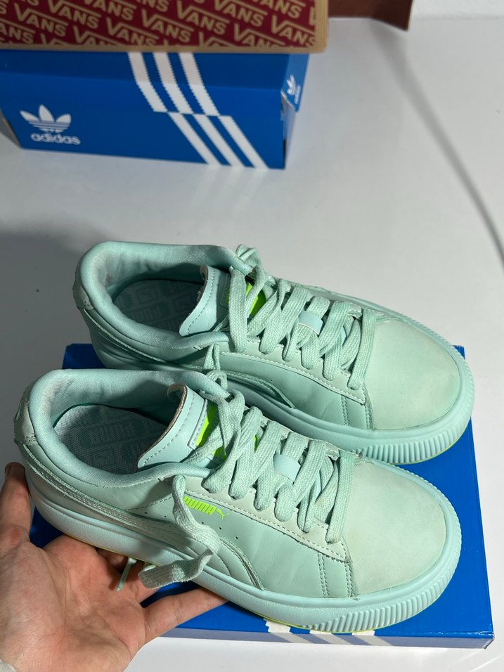 puma Yeşil Platform Topuklu Spor Ayakkabı - Görsel 2