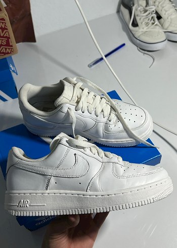 nike air force 1 Beyaz Bağcıklı Kadın Spor Ayakkabısı - Görsel 4