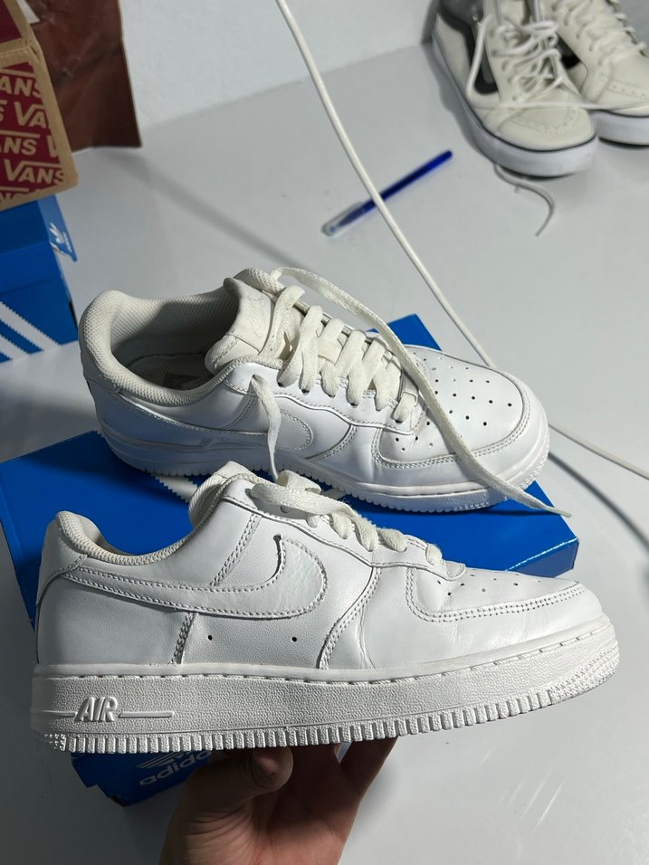 nike air force 1 Beyaz Bağcıklı Kadın Spor Ayakkabısı - Görsel 4