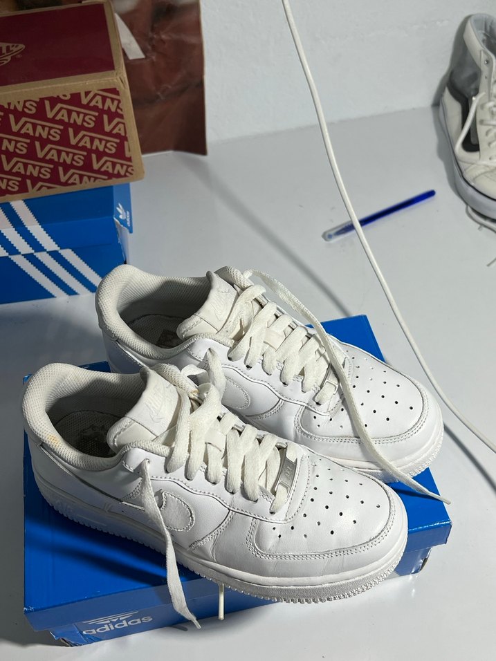 nike air force 1 Beyaz Bağcıklı Kadın Spor Ayakkabısı - Görsel 3