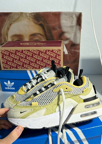 nike Sarı Platform Topuklu Spor Ayakkabı - Görsel 3