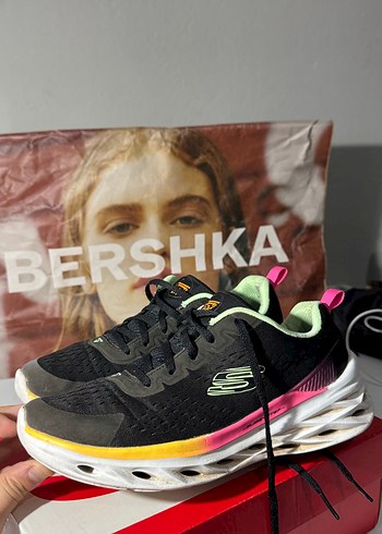 38 Beden Skechers Kadın Çok Renkli Yüksek Topuklu Spor Ayakkabı