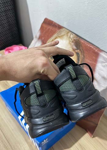 40 Beden yeşil Renk Puma Erkek Kamuflaj Desenli Elastik Spor Ayakkabı