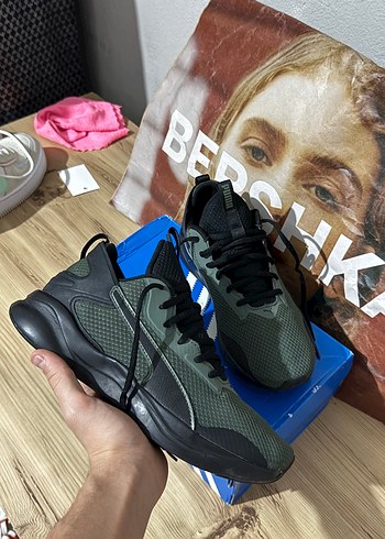 40 Beden Puma Erkek Kamuflaj Desenli Elastik Spor Ayakkabı