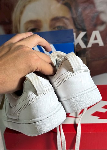 37,5 Beden beyaz Renk nike Beyaz Bağcıklı Kadın Spor Ayakkabı