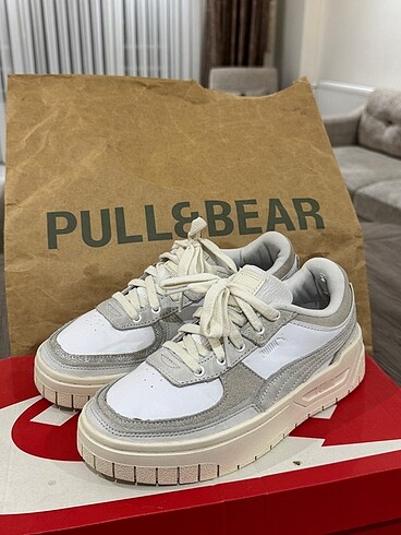 37,5 Beden ten rengi Renk puma spor ayakkabı