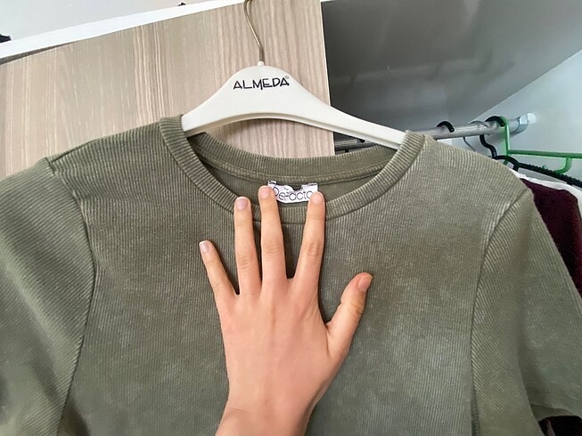l Beden yeşil Renk defacto basit tişört